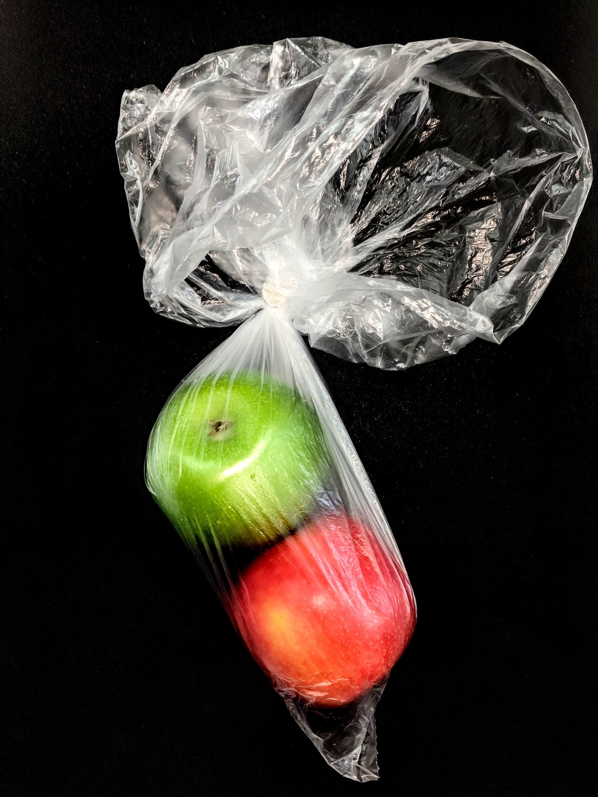 saran wrap fruit plastic bag